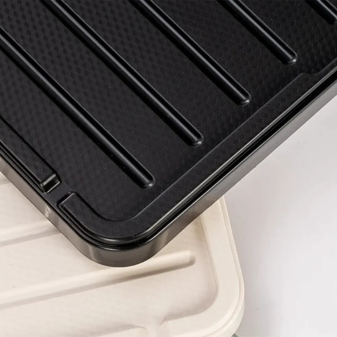Black and Ivory storage box plastic top