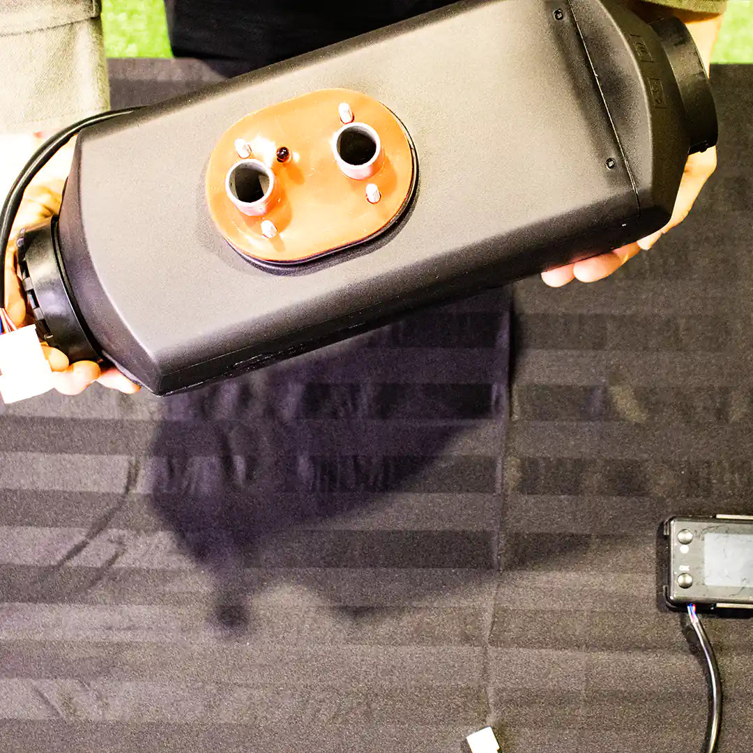 Under side of the Diesel Air Heater