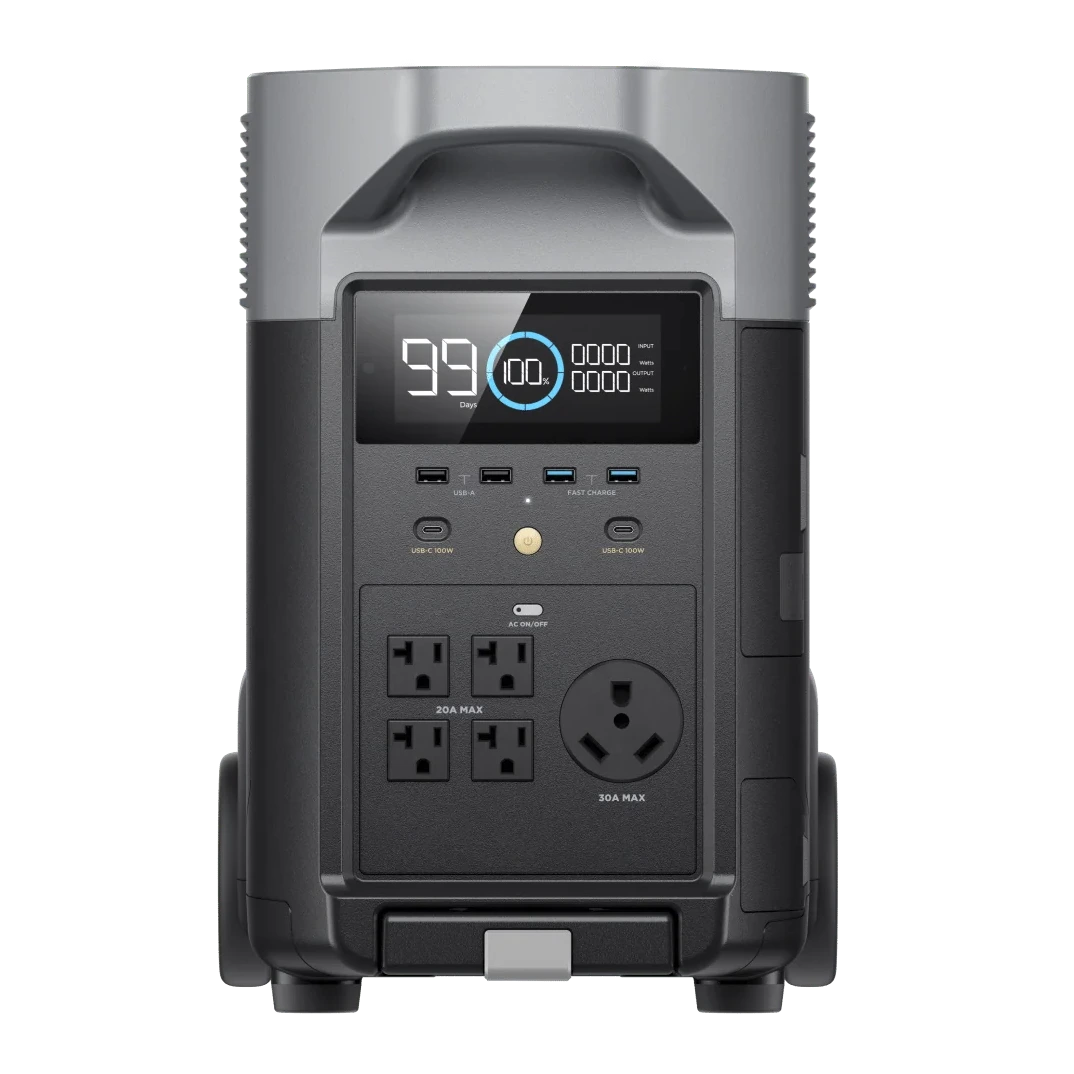 Front view with lcd screen