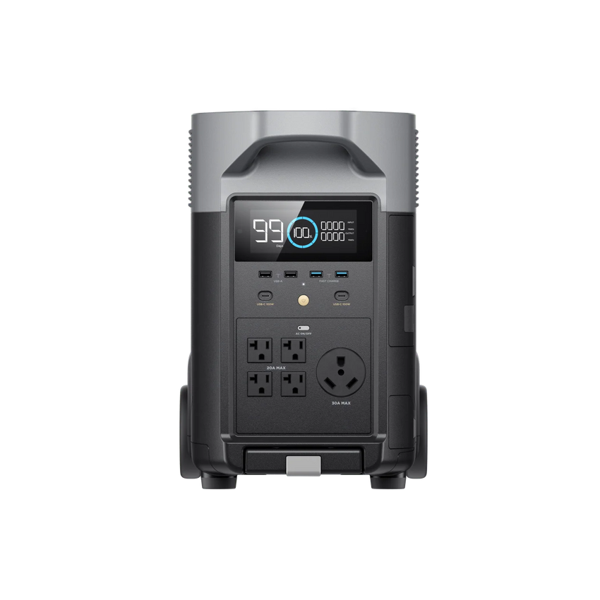 Front view with lcd screen