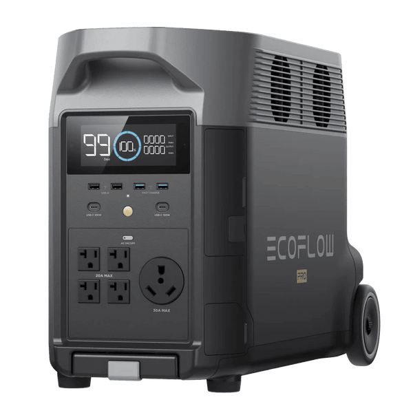 Portable Battery Generator Ecoflow Delta Pro with ac outlet with 30A for home backup