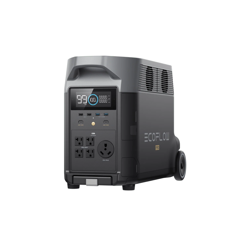 Portable Battery Generator Ecoflow Delta Pro with ac outlet with 30A for home backup