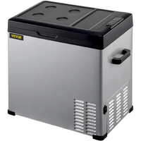 Electric cooler box for camping closed view