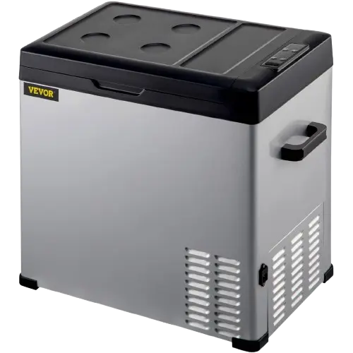 Electric cooler box for camping closed view