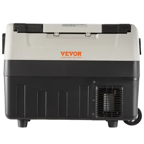 Electric cooler for car side view