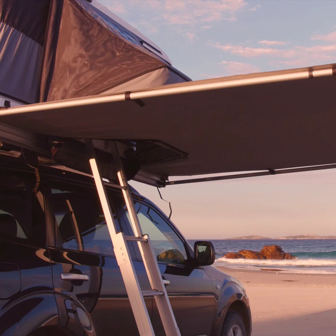 Large view on the sand near the sea
