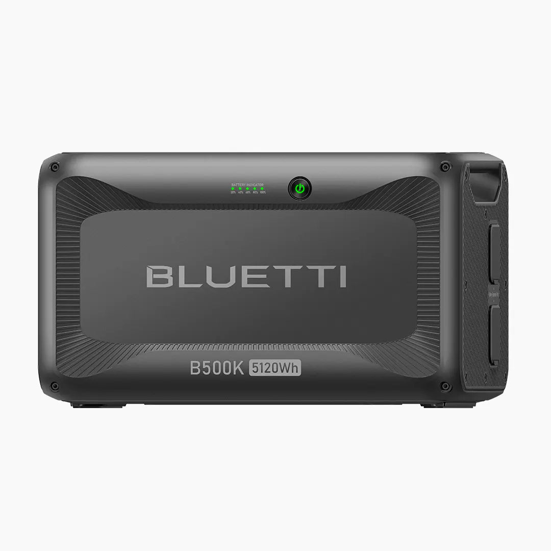Front view of the B500K expansion battery for off grid cabin and home backup