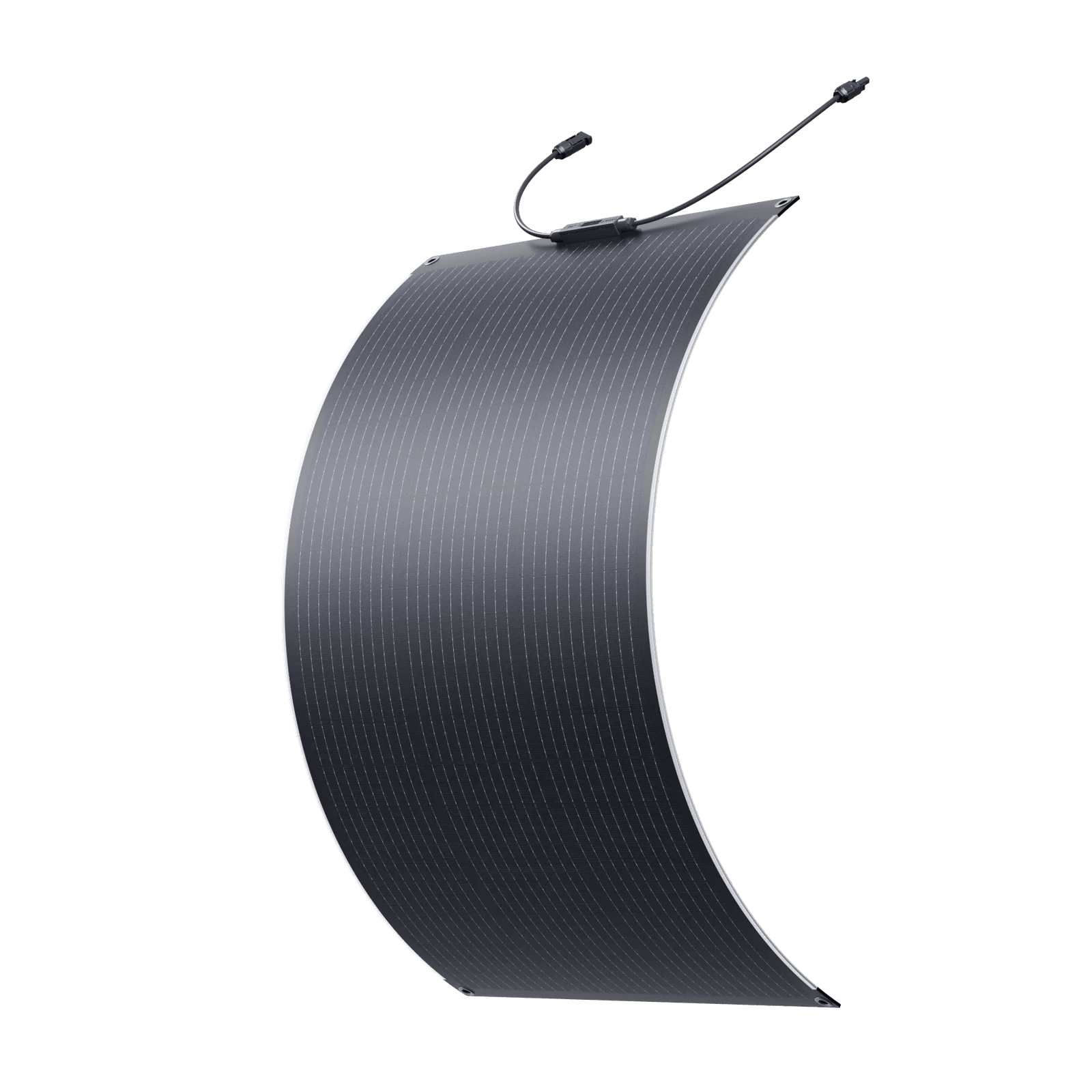 Front view of the flexible solar panel for rooftop tent