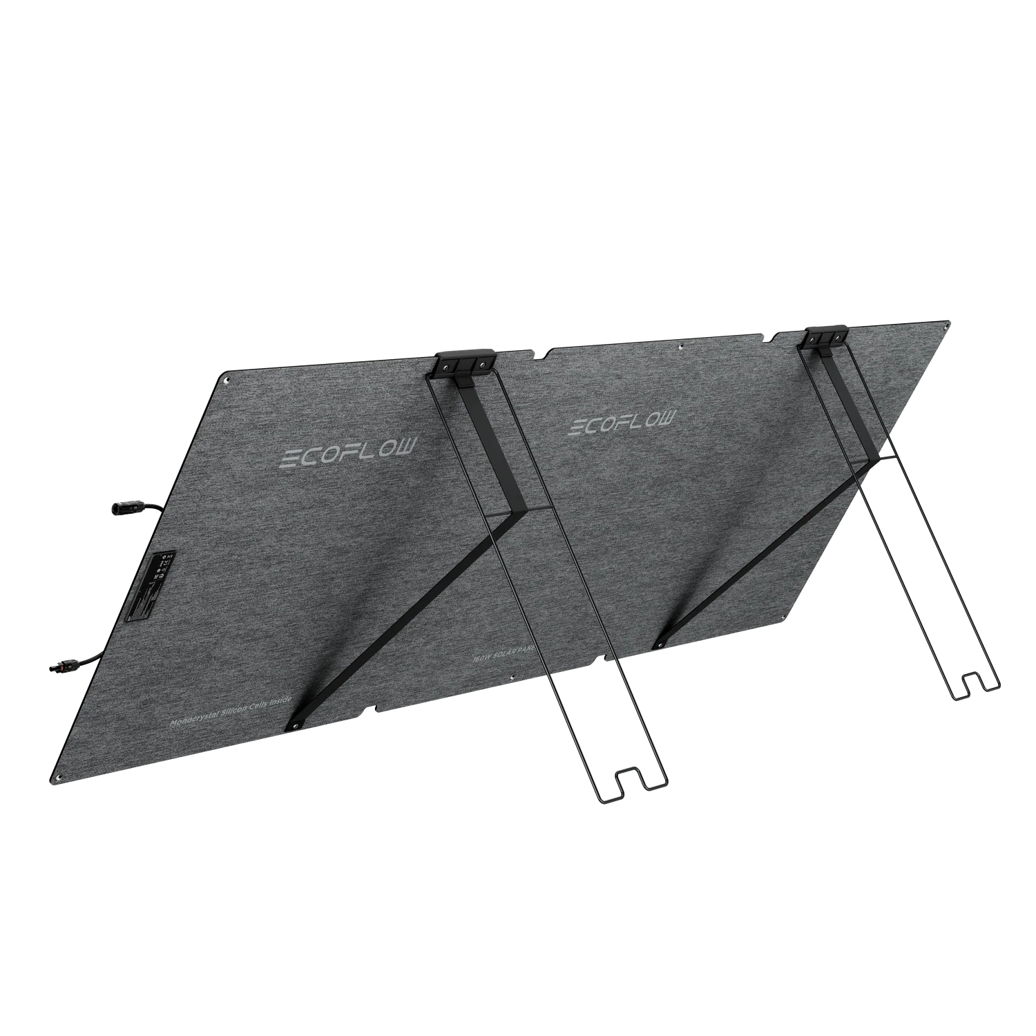 Rear view of the foldable solar panel
