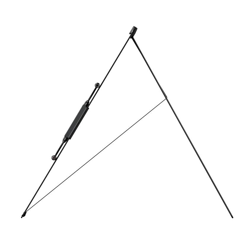 Self standing support with sun inclinaison