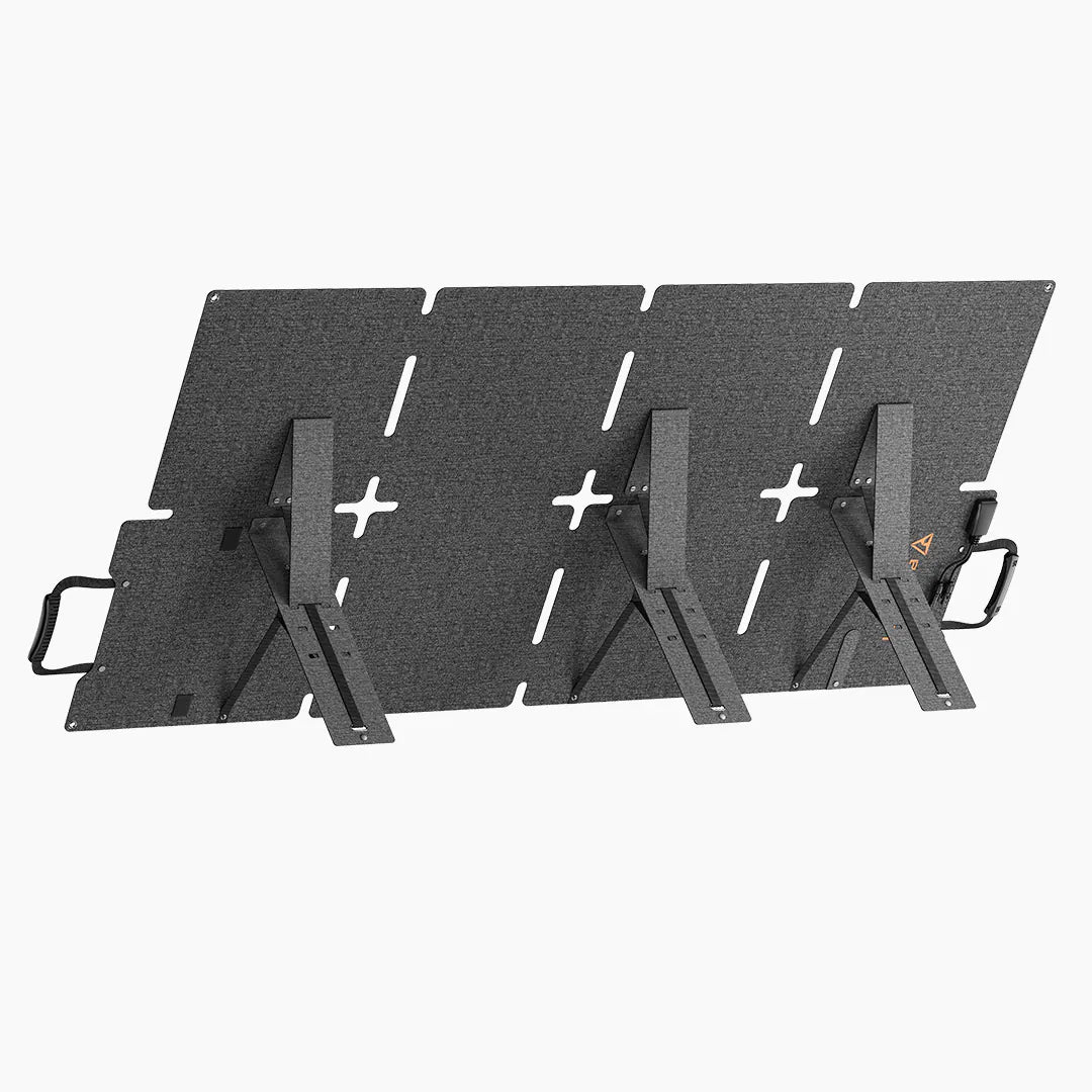 Rear view of the Bluetti Sora 130W foldable solar panel