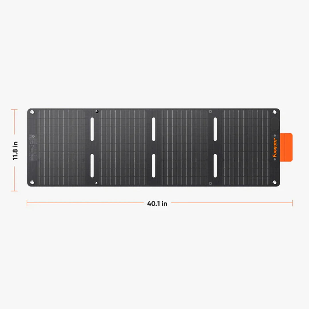 Length of the foldable solar panel