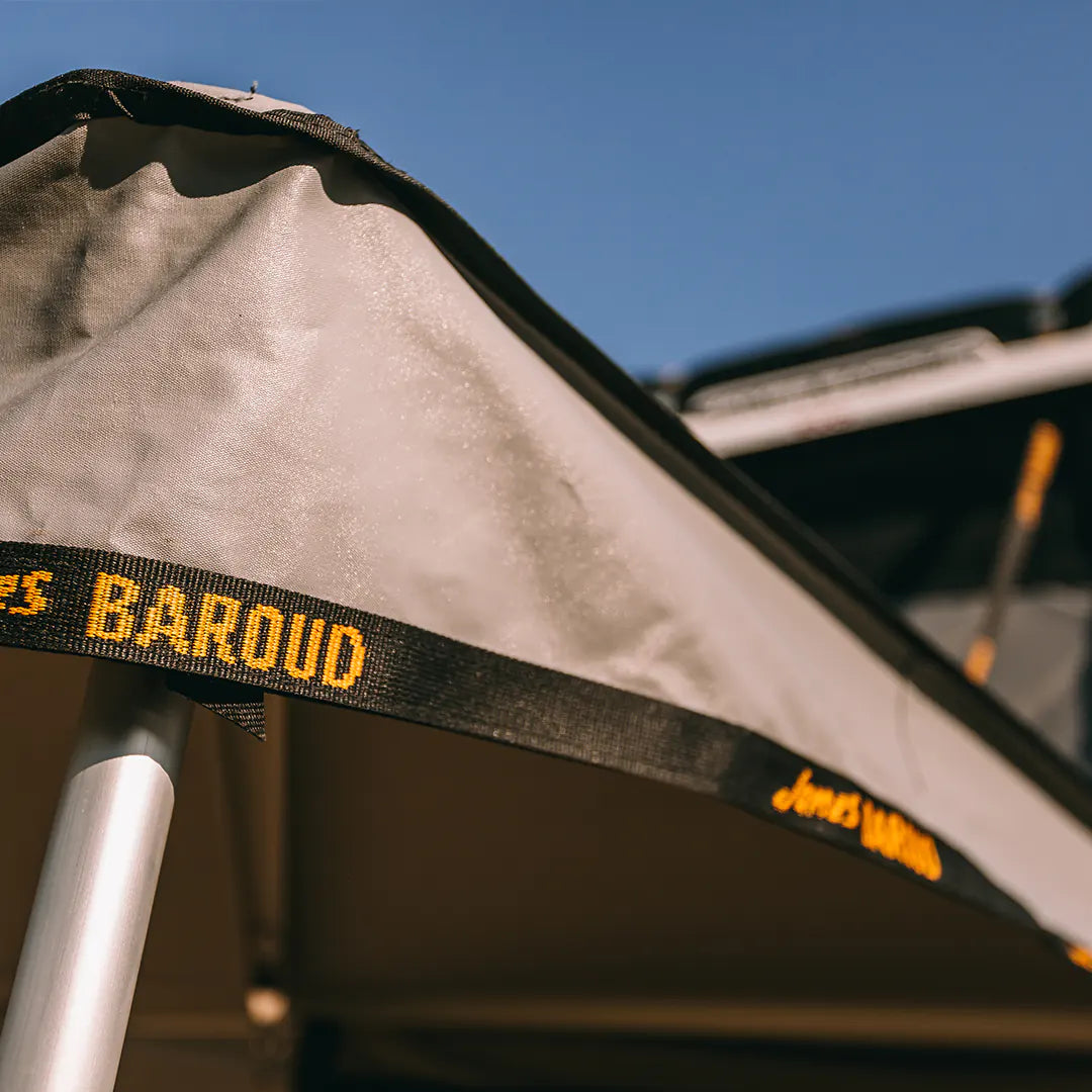 Detailed view of the camping awning