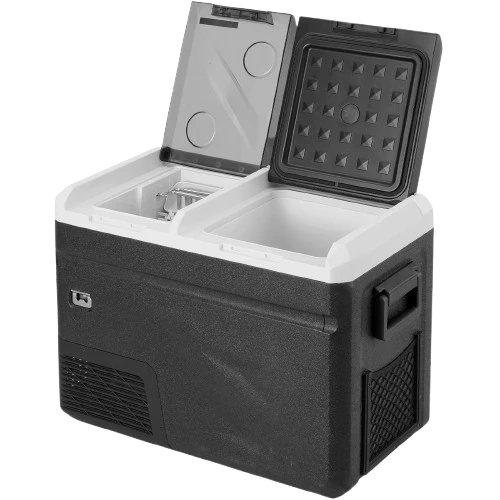 Glacière de camping ouverte double compartiment