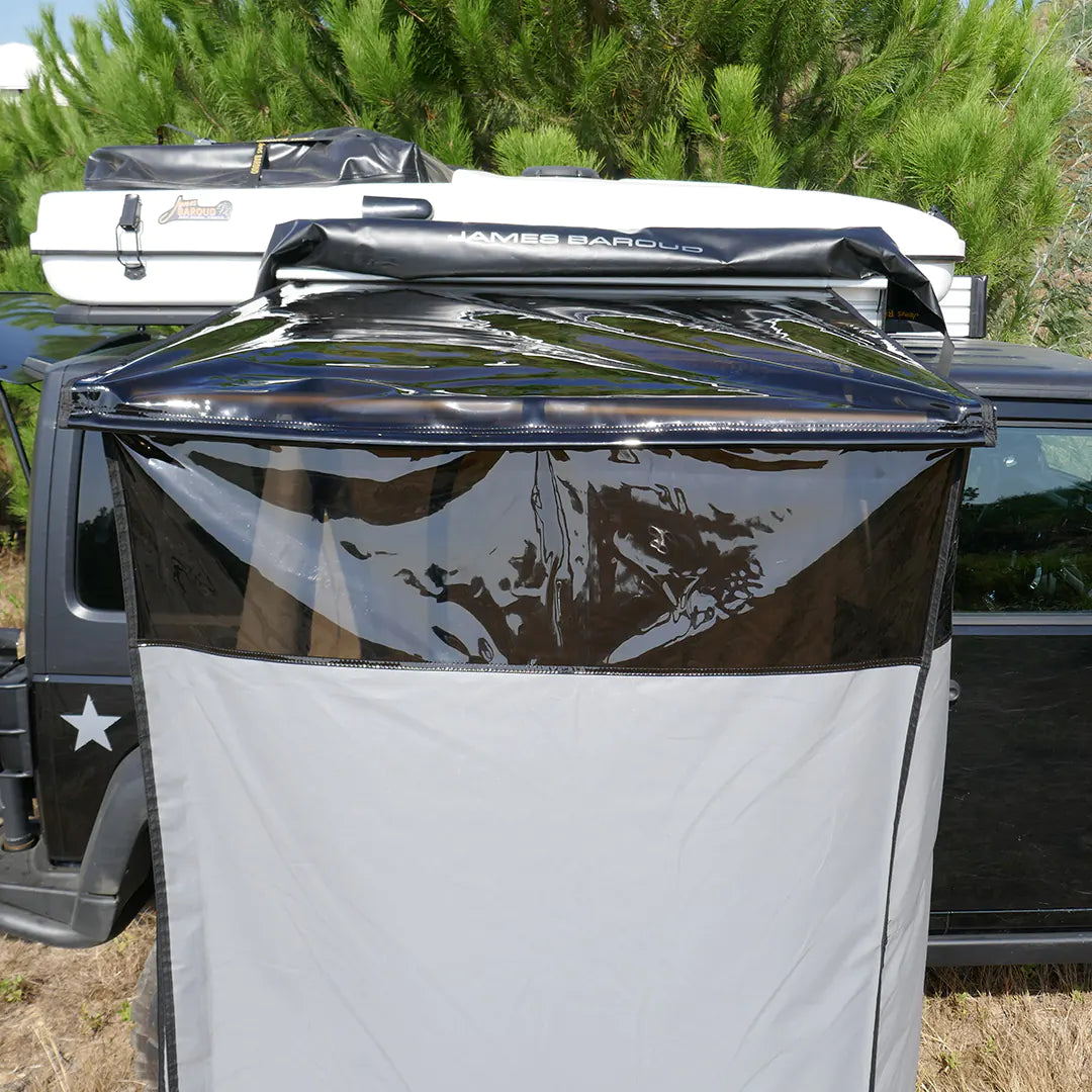 Transparent top of the shower