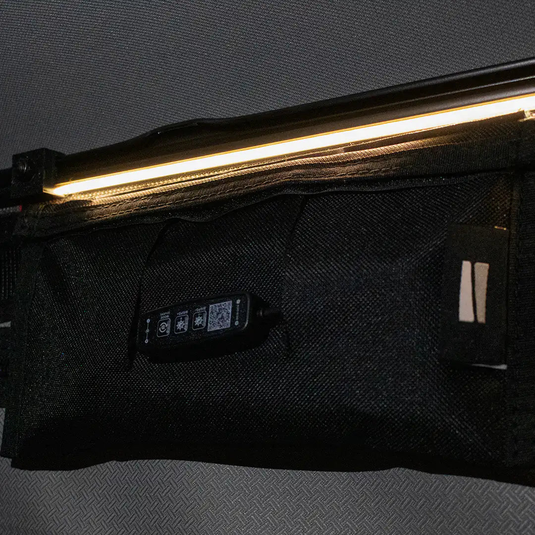 Led inside of the rooftop tent