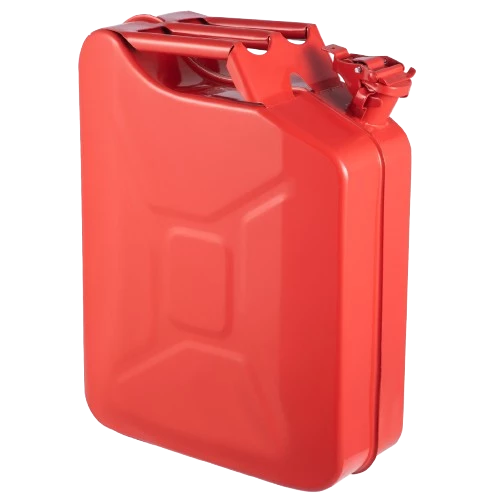 Jerrycan pour l'overland rouge en aluminium