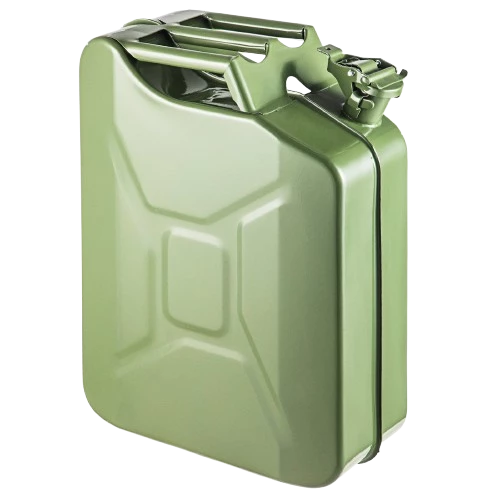 Jerrycan pour overland vert vue lattérale