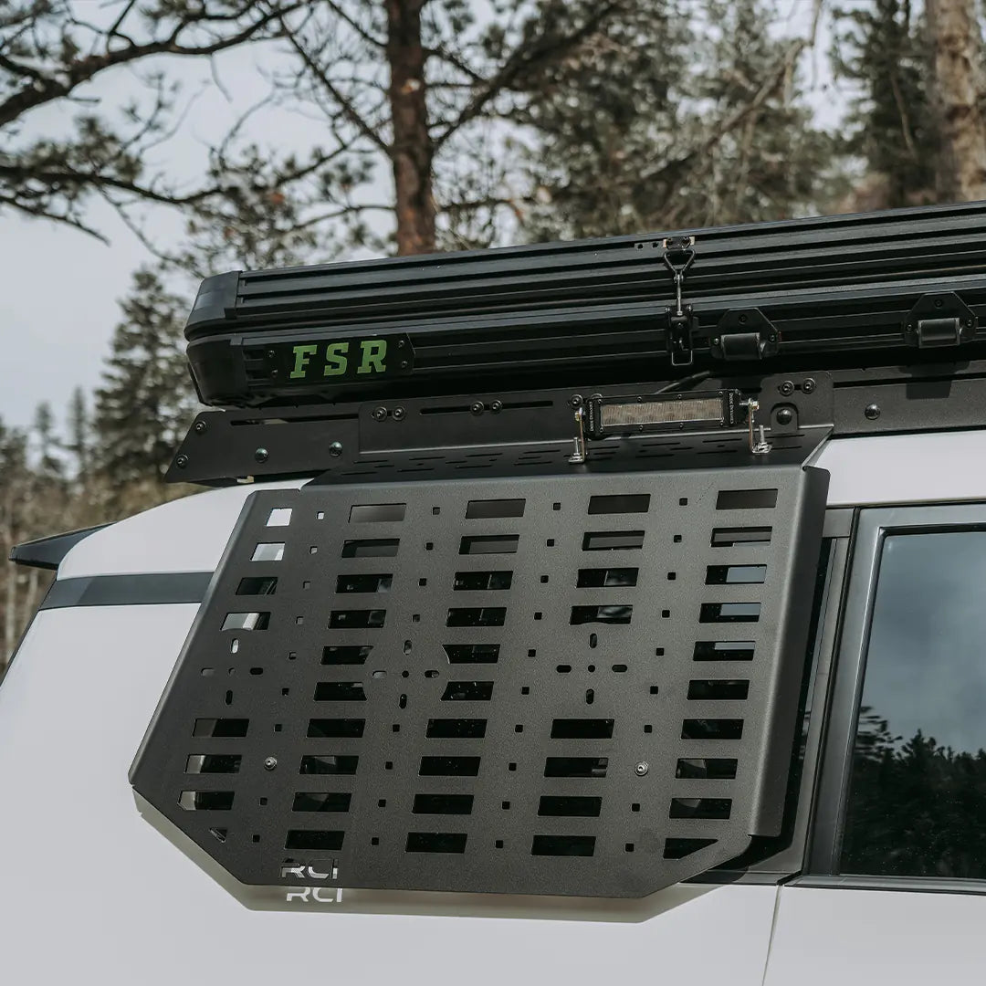 Roof Rack with overland gear on a land cruiser