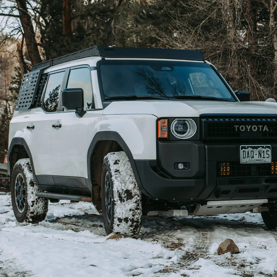 Land Cruiser Roof Rack on snow