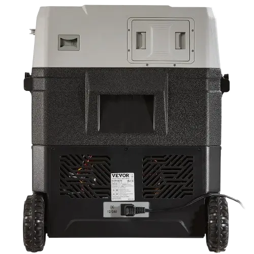 Large cooler with wheels front view