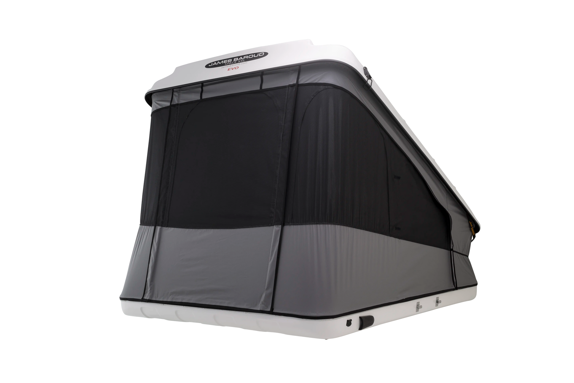 Rear view of the 4 Persons hard shell roof top tent