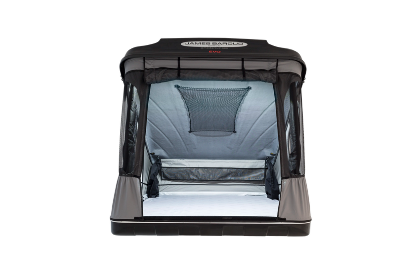 Rear view of the space s with lights turned on