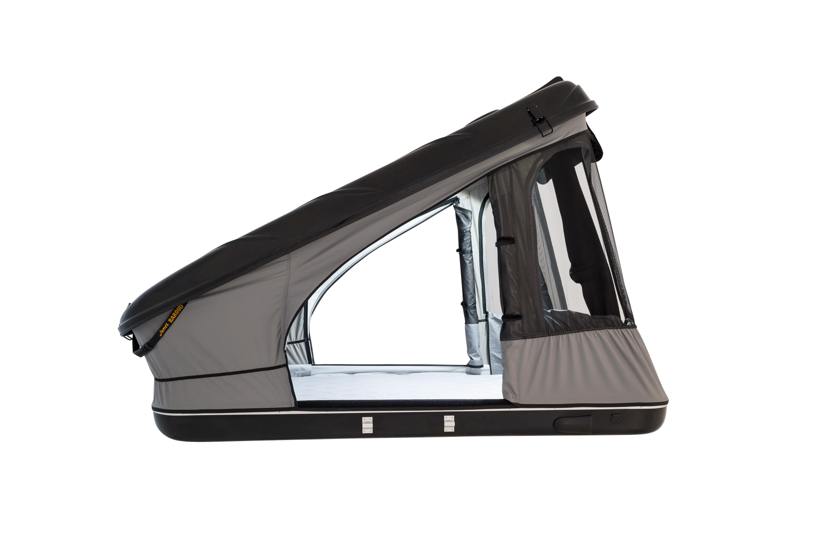 Side view of the black space s with lights on