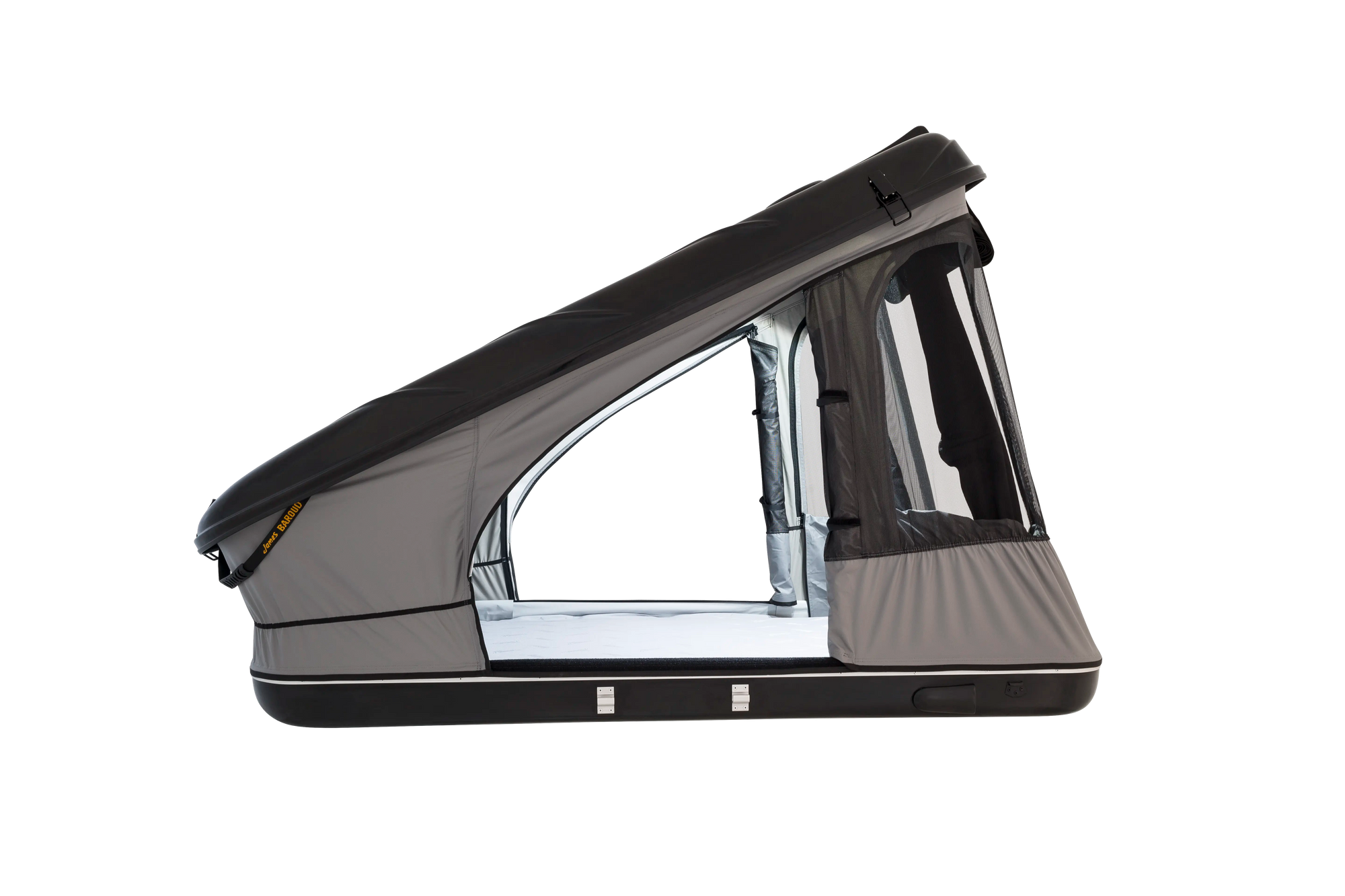 Side view of the black space s with lights on