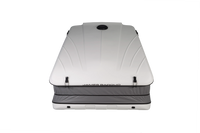 Front view of the Clam shell roof top tent