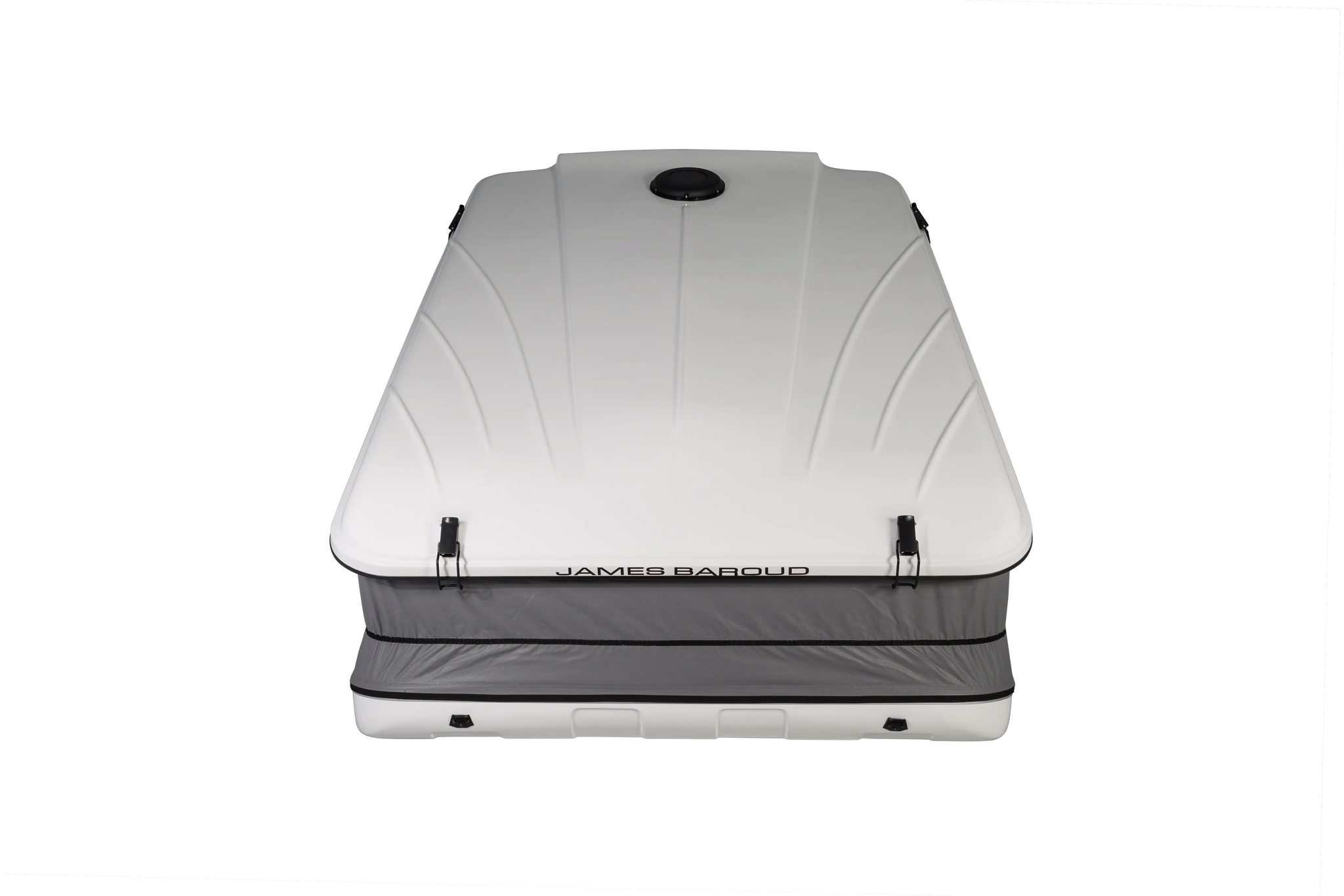 Front view of the Clam shell roof top tent