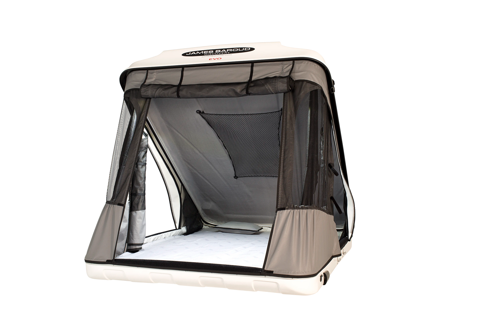 Rear View with opened door of the roof top tent