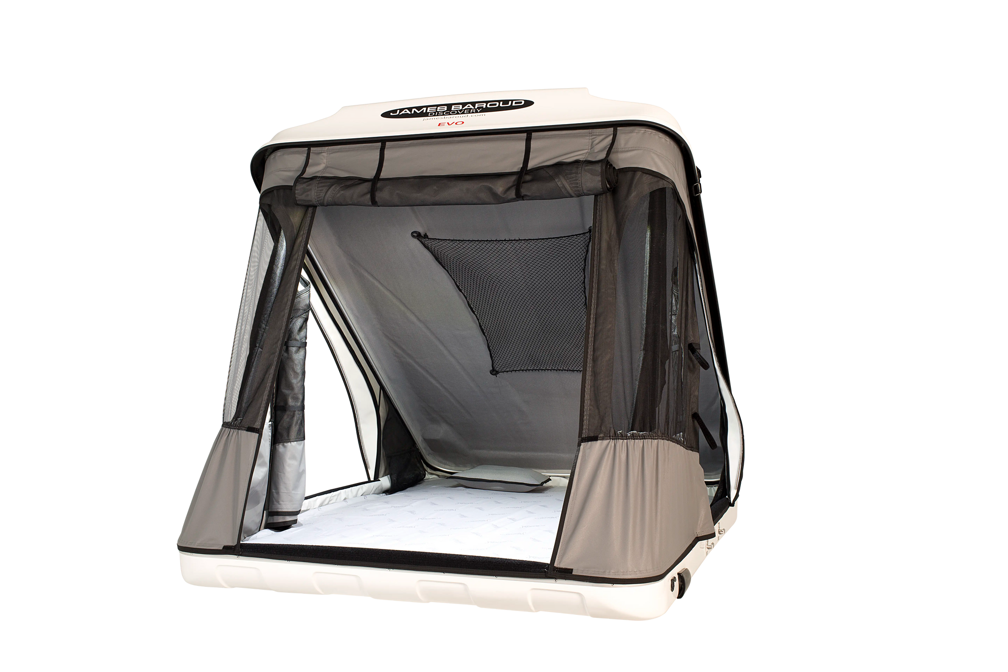 Rear View with opened door of the roof top tent