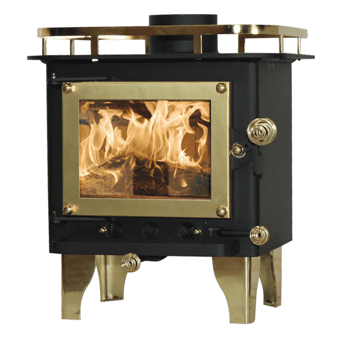 Mini Wood Stove for Van with burning wood