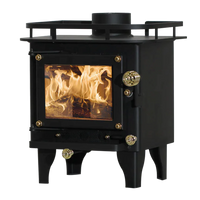 Petit Poêle à Bois Tiny House <br>CUB Noir <br>200 pi²