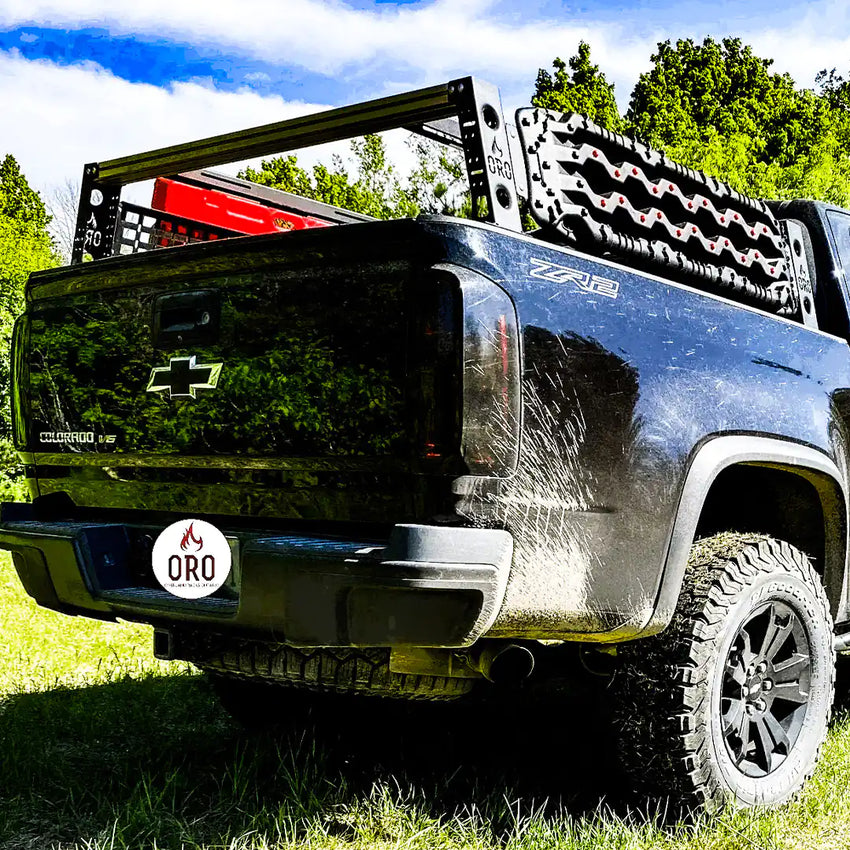 Rear view with traction boards