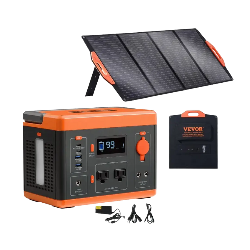 Panneau solaire Portable avec Batterie<br>300Wh