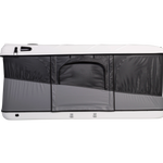 Side view of the white XL when windows and doors are closed