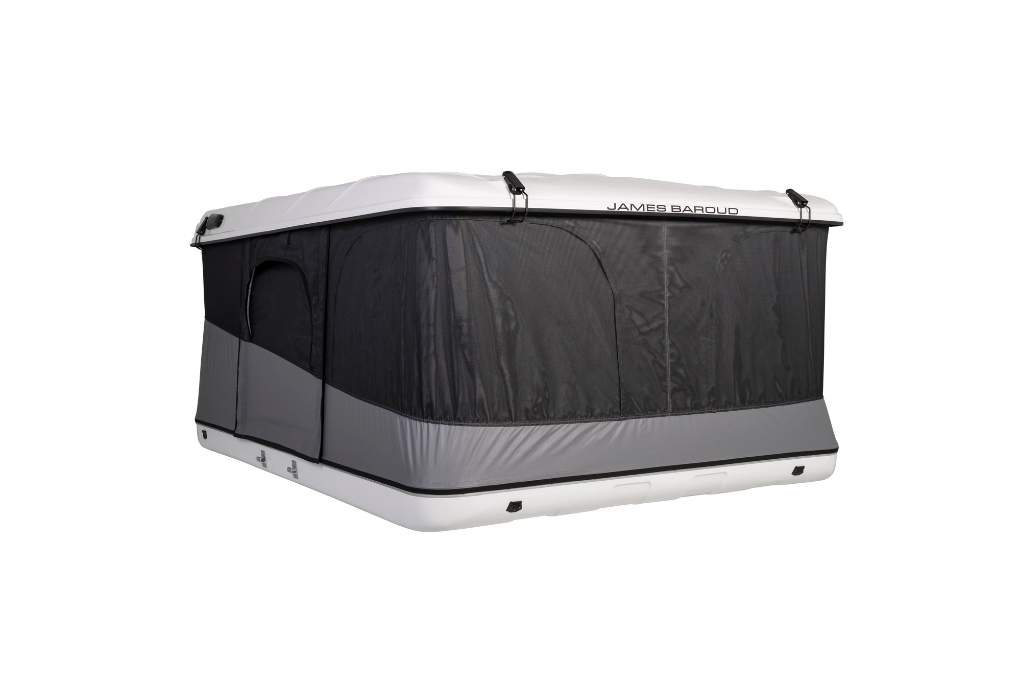 Front view of the james baroud evasion roof top tent