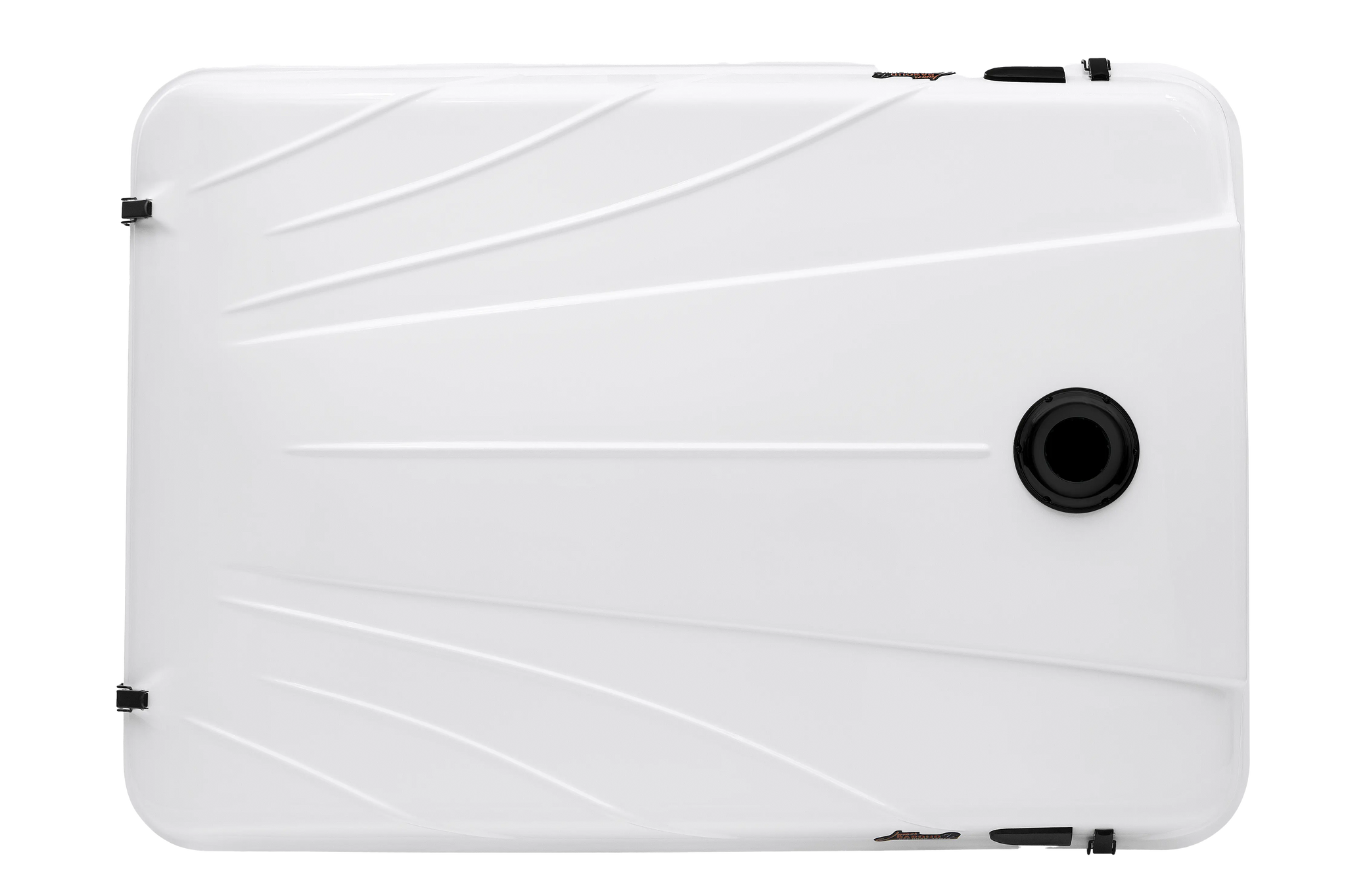 top view of the hardshell roof top tent white color