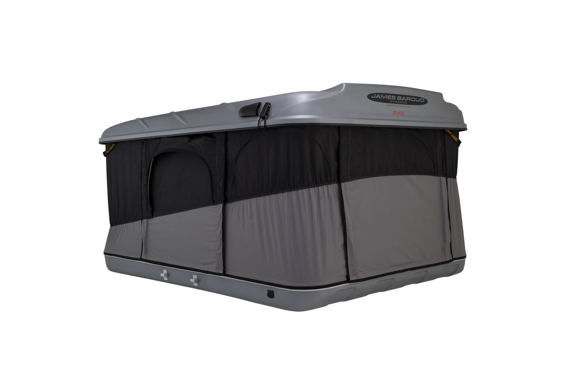 Rear view of the pop up roof top tent