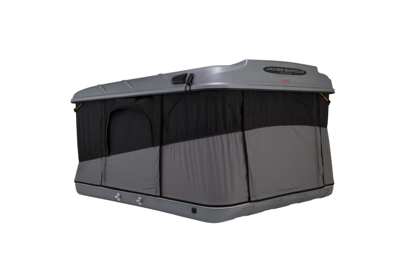 Rear view of the pop up roof top tent