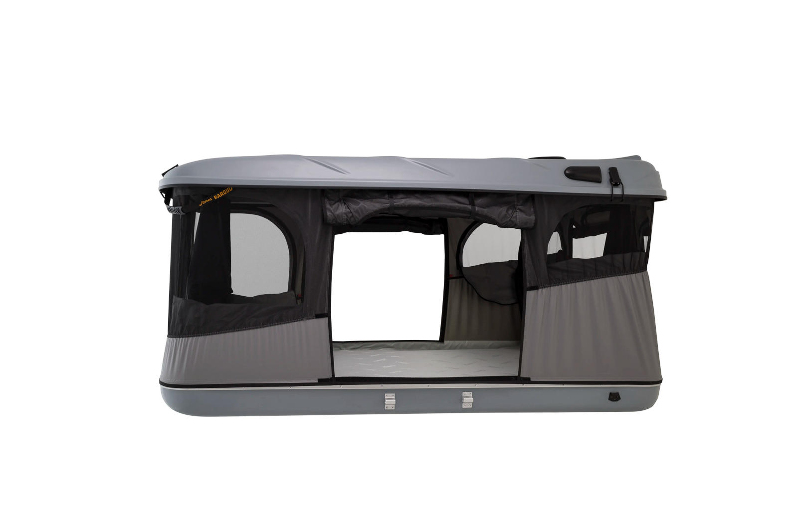 Side view of the pop up roof top tent door
