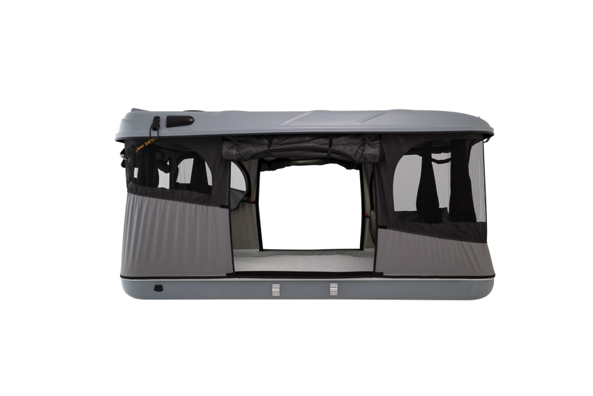 Side view with mattress and inside view