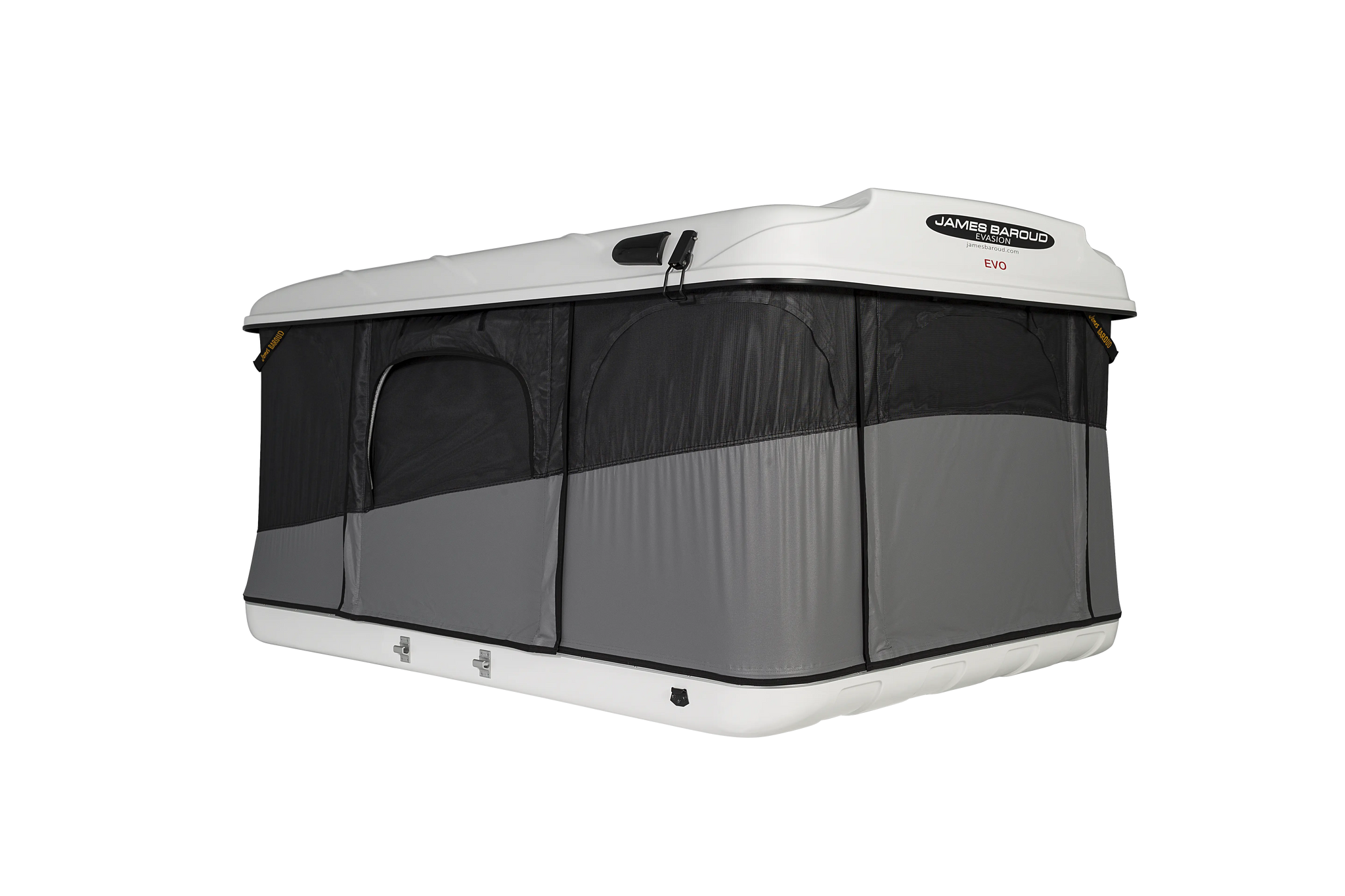 Pop-up roof top tent hard shell from james baroud