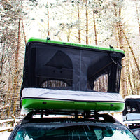 Front view of the pop up roof top tent