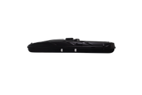 Side view of the black roof top tent