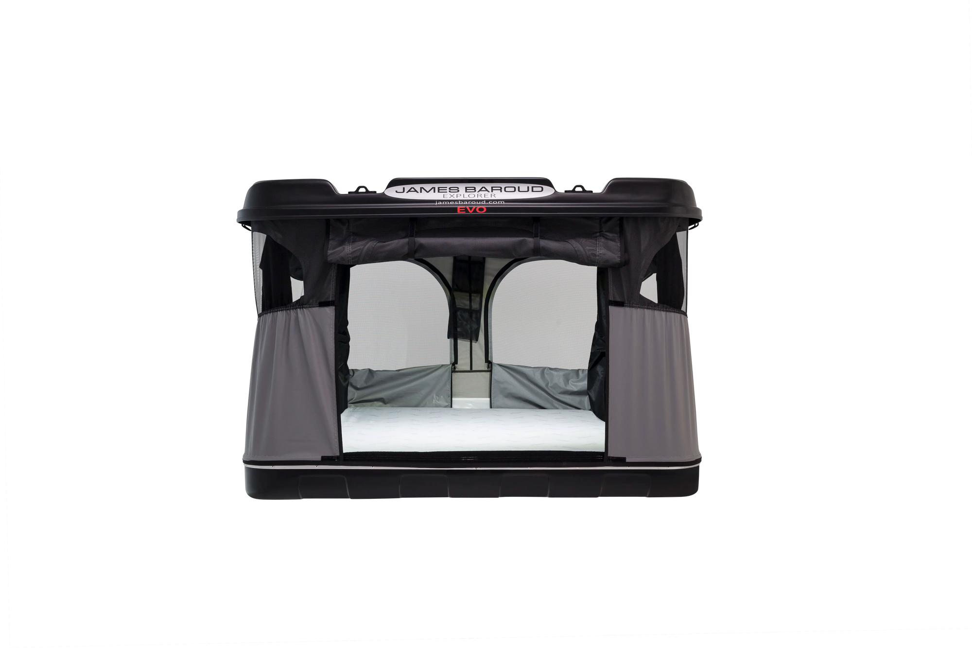 Rear view of the James Baroud Grand Raid Roof top tent