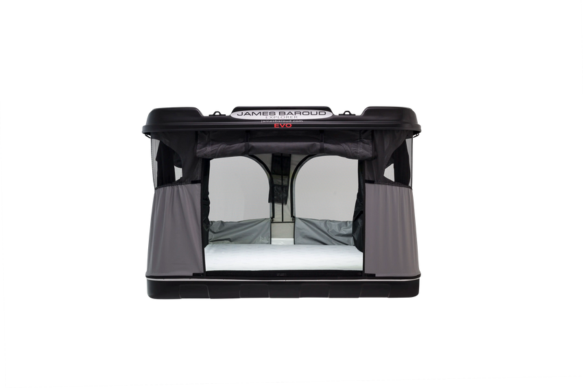 Rear view of the James Baroud Grand Raid Roof top tent