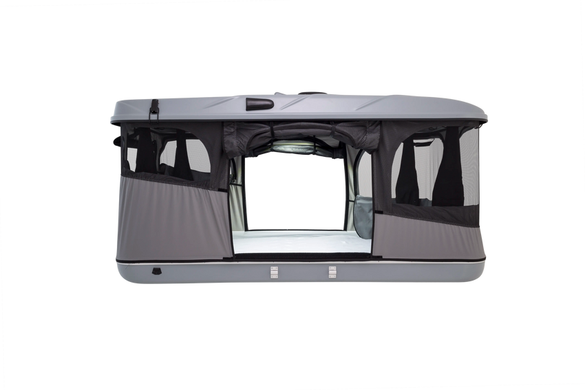 Side view grey lights on